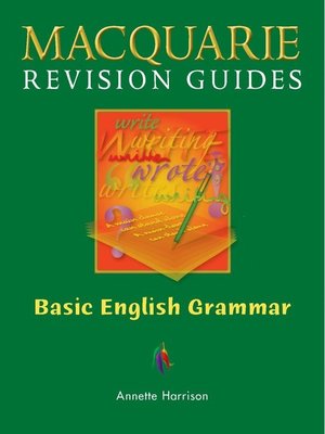 cover image of Macquarie Guide - Basic English Grammar